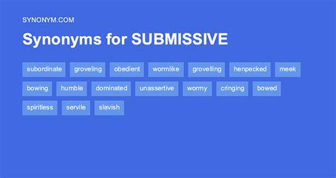 submissive synonyms